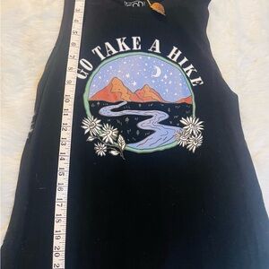 Black 'Go Take a Hike' Graphic Tank Top